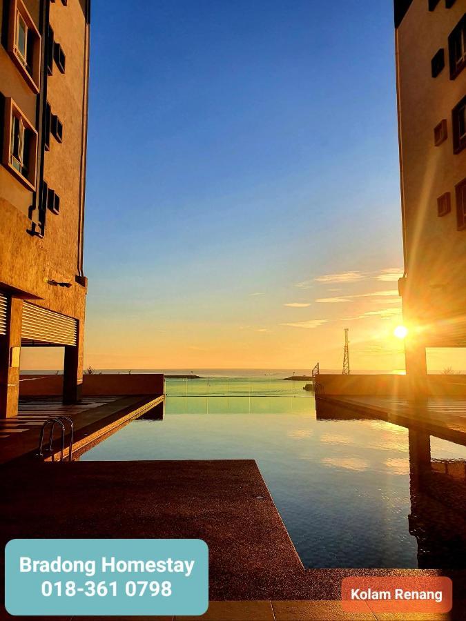 Bradong Homestay - Musllm Only, 3 Queen Bedrooms, Seaview, Infinity Pool, Gym, Near Drawbridge & Ktcc Mall Куала-Тренгану Экстерьер фото