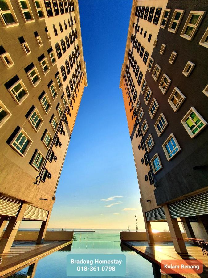 Bradong Homestay - Musllm Only, 3 Queen Bedrooms, Seaview, Infinity Pool, Gym, Near Drawbridge & Ktcc Mall Куала-Тренгану Экстерьер фото