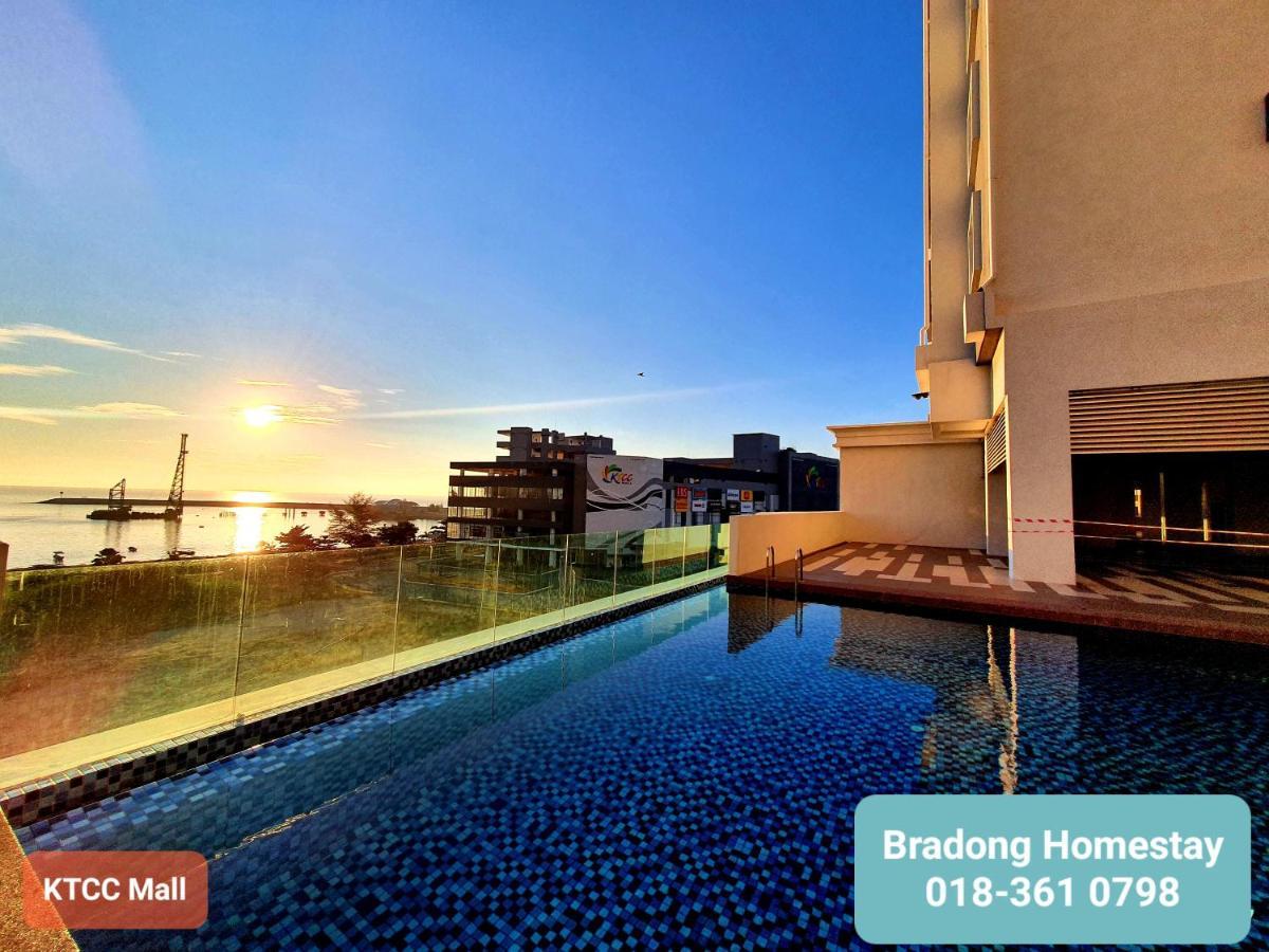 Bradong Homestay - Musllm Only, 3 Queen Bedrooms, Seaview, Infinity Pool, Gym, Near Drawbridge & Ktcc Mall Куала-Тренгану Экстерьер фото